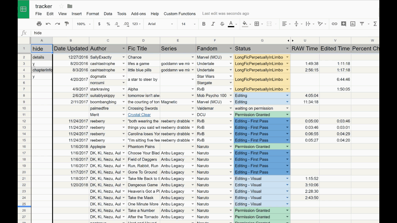 0. show and hide columns